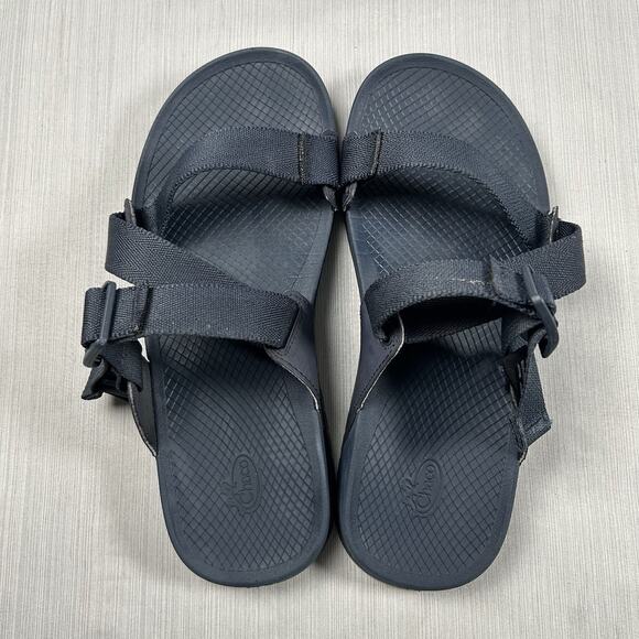 Chaco Lowdown Men’s Size 9 Navy Blue Adjustable Nylon Strap Casual Sandals